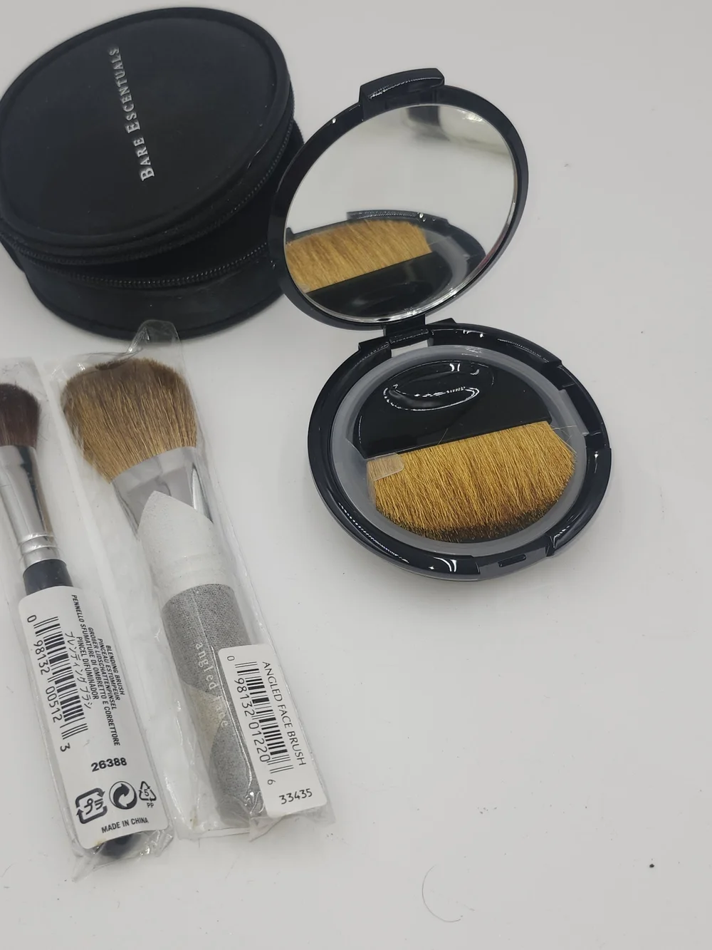 NEW Bare Minerals Angeled Face Brush, refillable compact, blush brush,